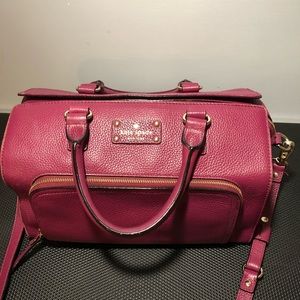 Kate Spade red plum satchel